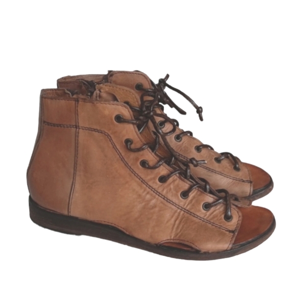 SUTRO Fremont Lace Up Open Toe Booties sz 8 - Picture 2 of 12